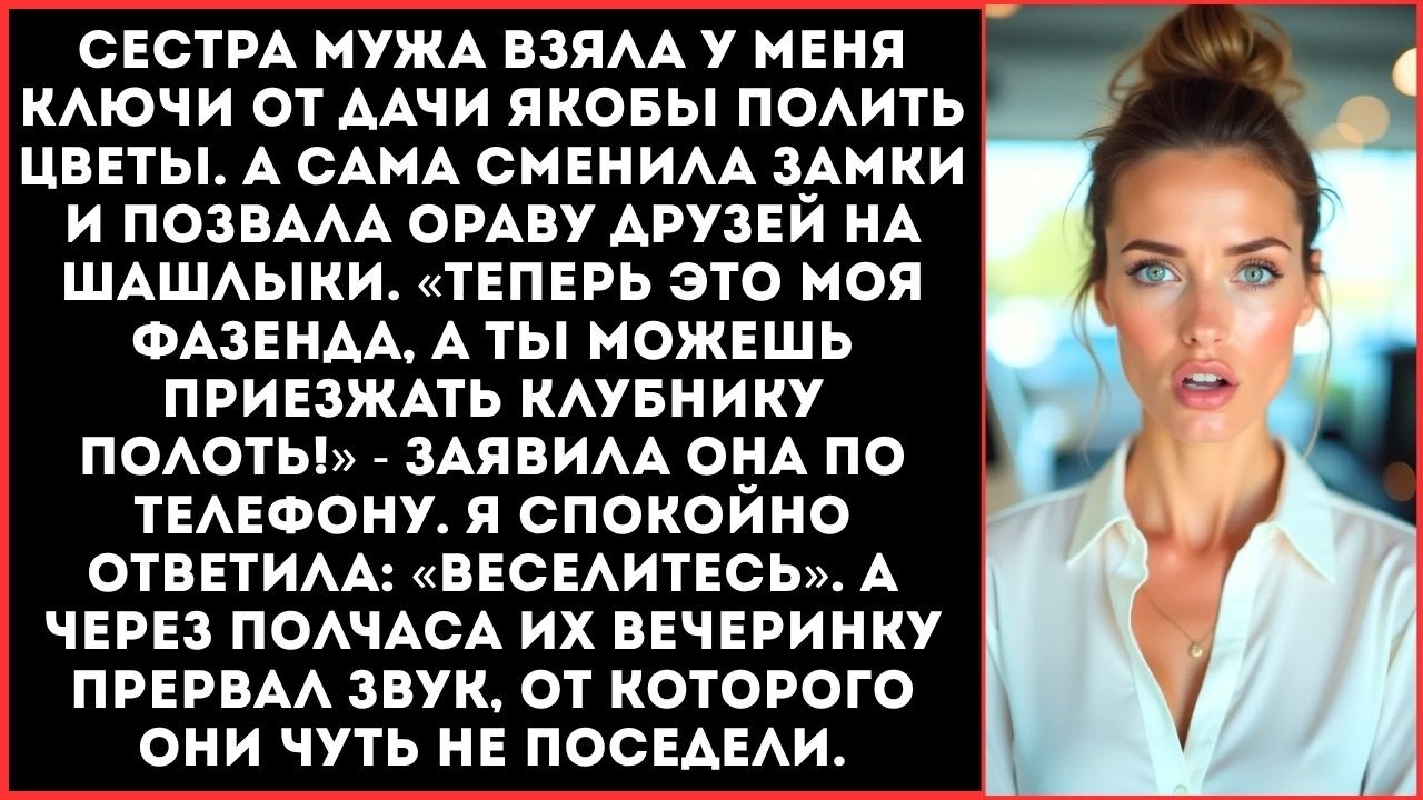 Дача теперь моя! Я буду шашлыки жарить!  золовка сменила замки на моей даче и устроила вечеринку.