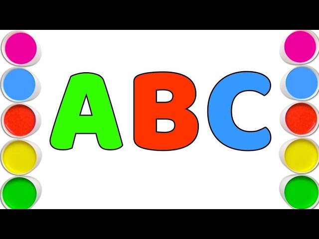 Drawing Alphabet for childrenРисование алфавит для детейболалар учун алифбо харфлар чизиш