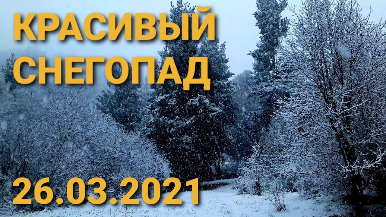 Самый красивый снегопад в Армении 4K