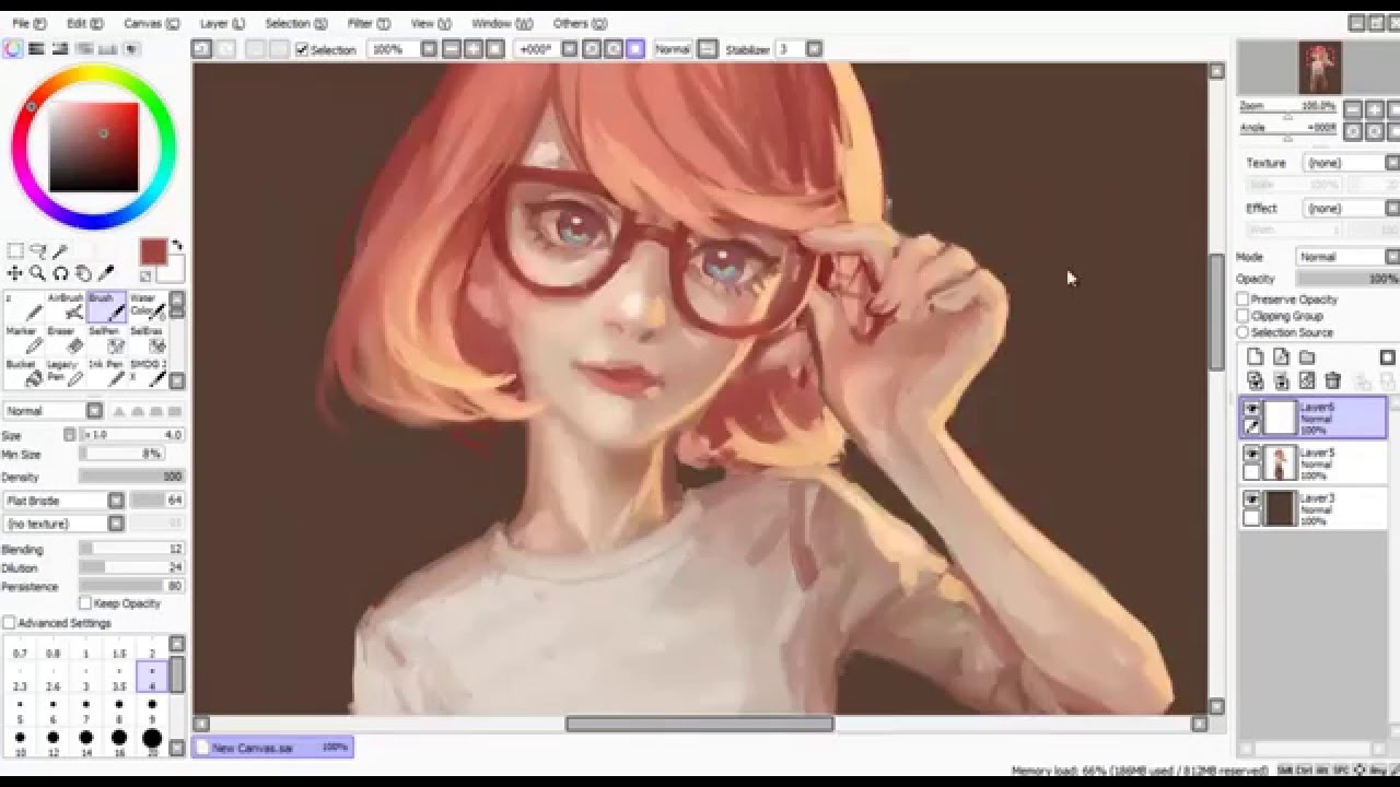 Speedpaint Paint Tool SAI glasses