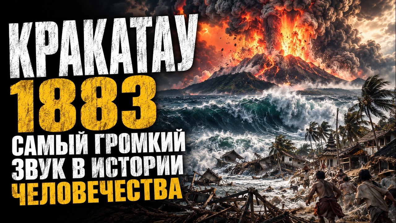 КРАКАТАУ : САМЫЙ ГРОМКИЙ ЗВУК В ИСТОРИИ ЧЕЛОВЕЧЕСТВА