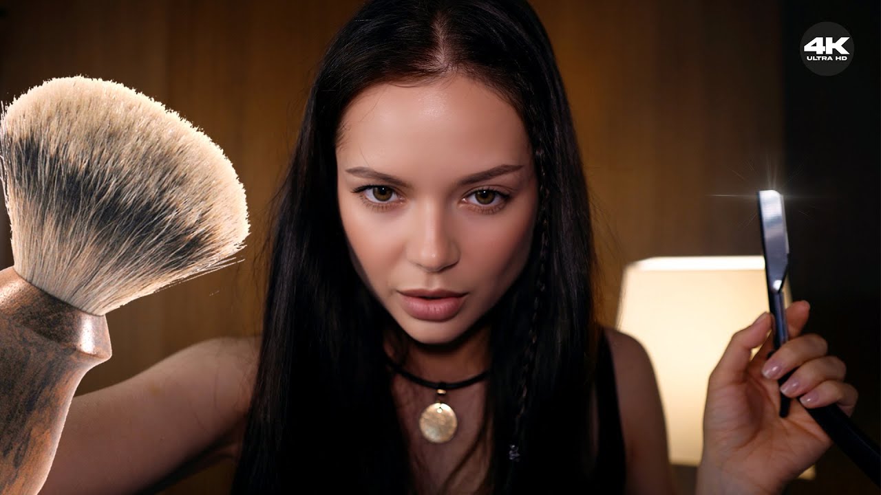 ASMR Мастер с опасной бритвой! Нежные прикосновения и персональное внимание для крепкого сна 