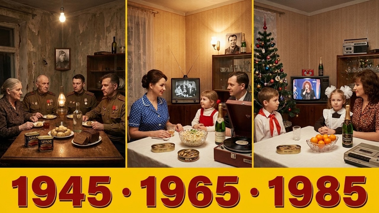 1945 1965 1985: один советский стол за 40 лет  история которую вы вспомните до слёз
