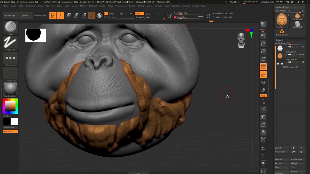 ZBrush мастер-класс Weksters Geeky Stuff  Часть 2