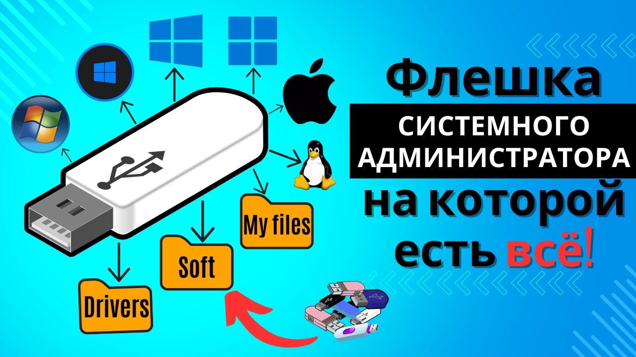 ФЛЕШКА СИСТЕМНОГО АДМИНИСТРАТОРАмультизагрузочная на которй ЕСТЬ ВСЕ. Ventoy