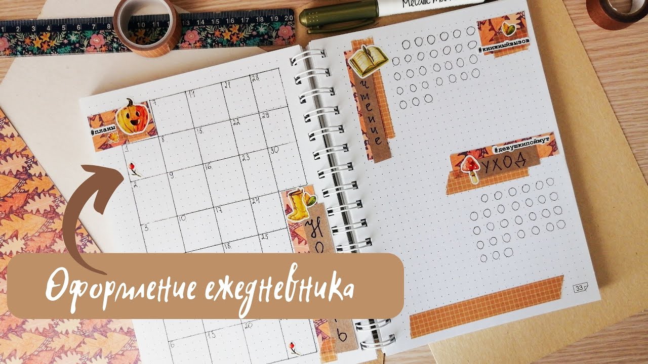 Оформление ежедневника и трекера на ноябрь: рассказываю о своем опыте планирования