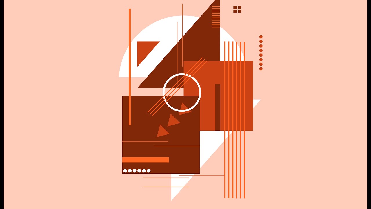 Геометрическая абстракция в фотошопе. Geometric Abstract In Photoshop. Creative Design
