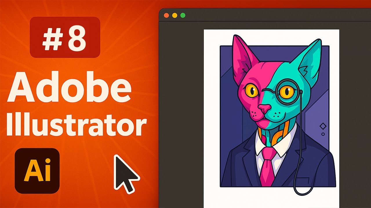 Изучение Adobe Illustrator с нуля  8  Маски и обтравочные контуры Clipping Masks