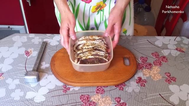 Мясные рулетики из свинины с сыром