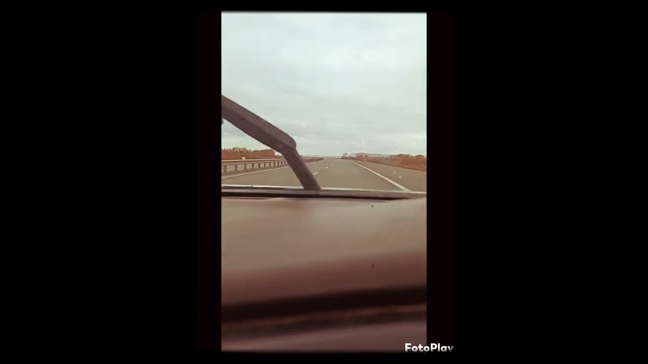 Едем на поле в дождь