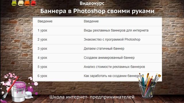 Баннера в Photoshop своими руками