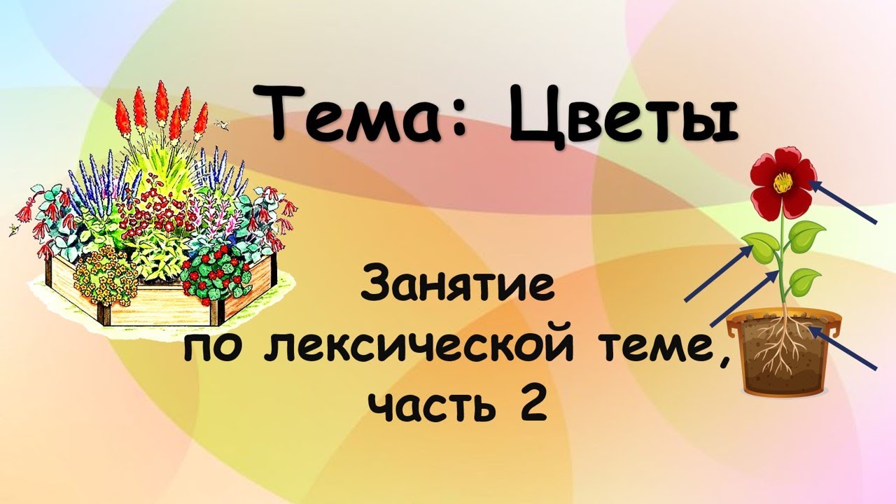 Цветы:Развитие речи Часть 2  Тема 20