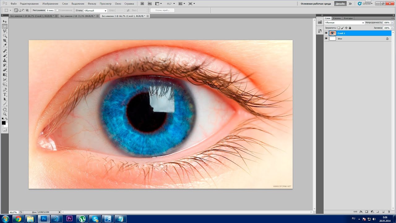 Урок Photoshop. 752 канал Урок 32 Как улучшить зрение ЕвгенийКулик