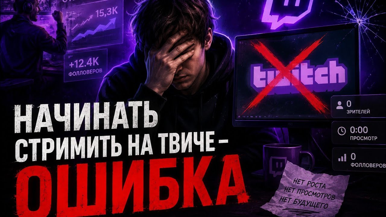 НАЧИНАТЬ СТРИМИТЬ НА ТВИЧЕ - ОШИБКА