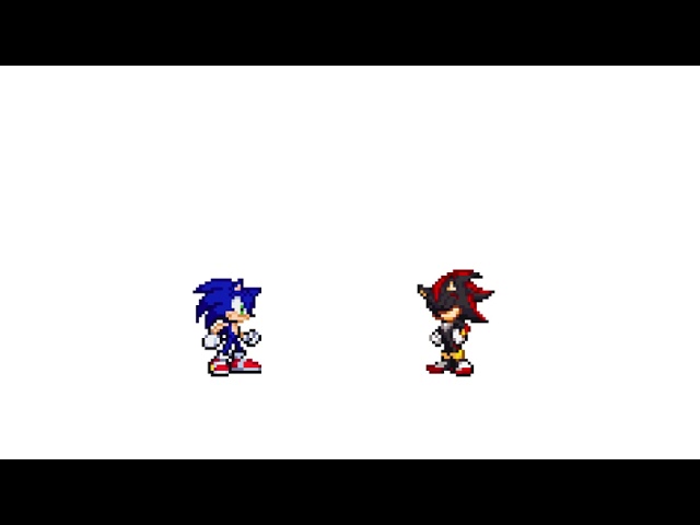 Shadow And Sonic Test (Sprite Animation) (read Desc.)