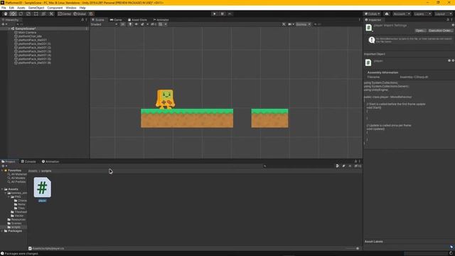 КАК СОЗДАТЬ ИГРУ НА UNITY? КАК СДЕЛАТЬ УПРАВЛЕНИЕ ИГРОКОМ? UNITY C#