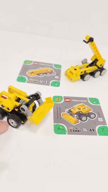 LEGO Technic Mighty Machines S1 28 Колёсный погрузчик 42233 vs 78 Мобильный кран
