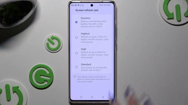 Как изменить частоту обновления экрана на ULEFONE Note 17 Pro