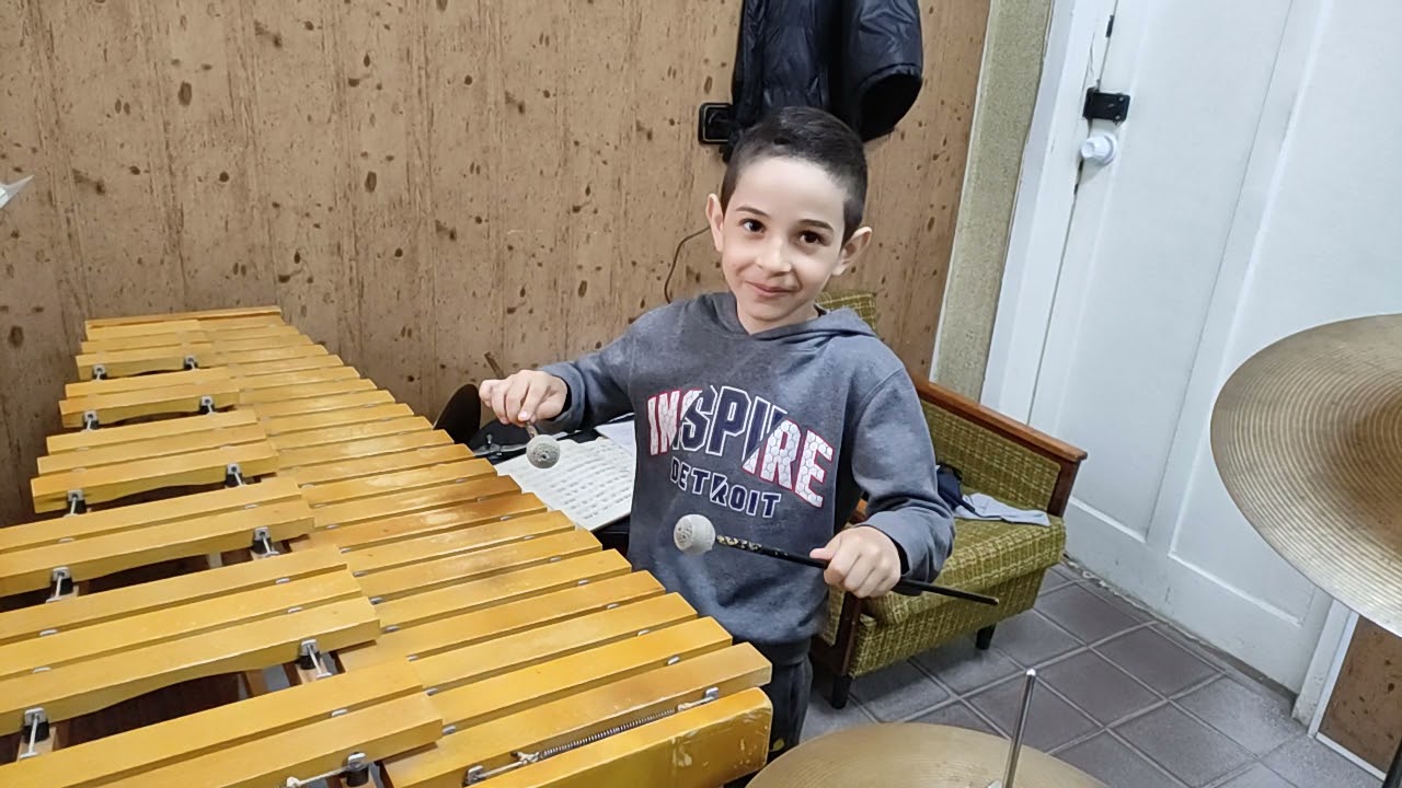 Дамир 6 лет ксилофон Гамма До мажор и Ля минор