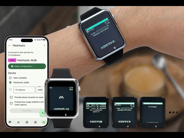 Программируемые часы LILYGO T-Watch ESP32 S3 Programmable clock meshtastic lora mesh esp32
