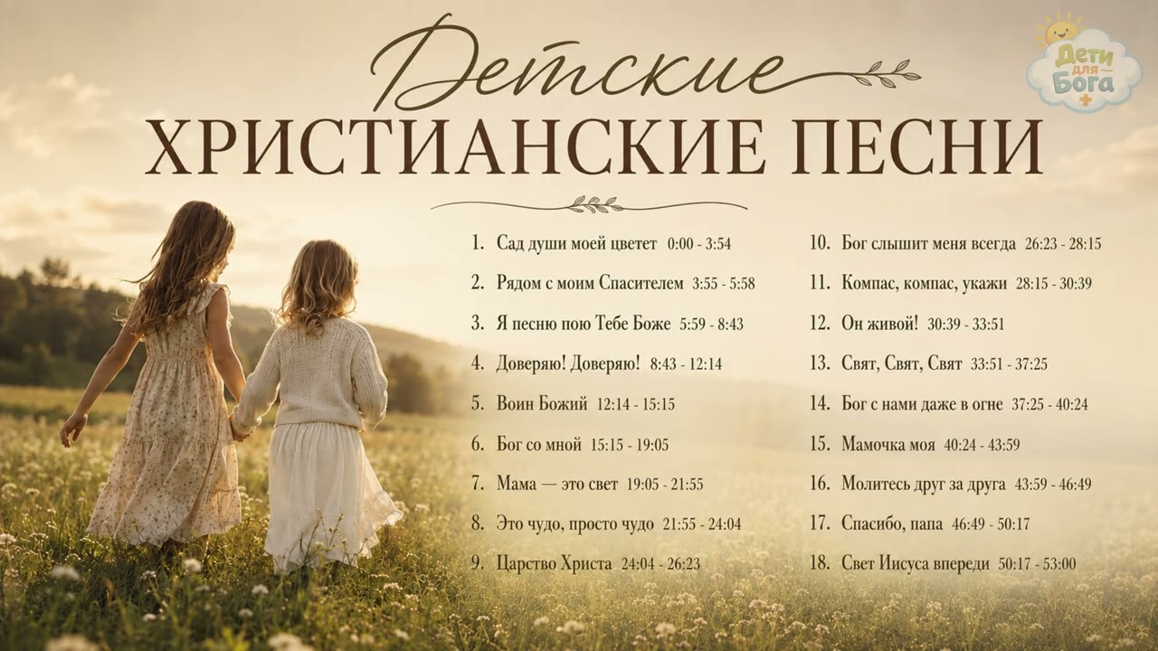  ДЕТСКИЕ ХРИСТИАНСКИЕ ПЕСНИ  новый сборник от Дети Для Бога!