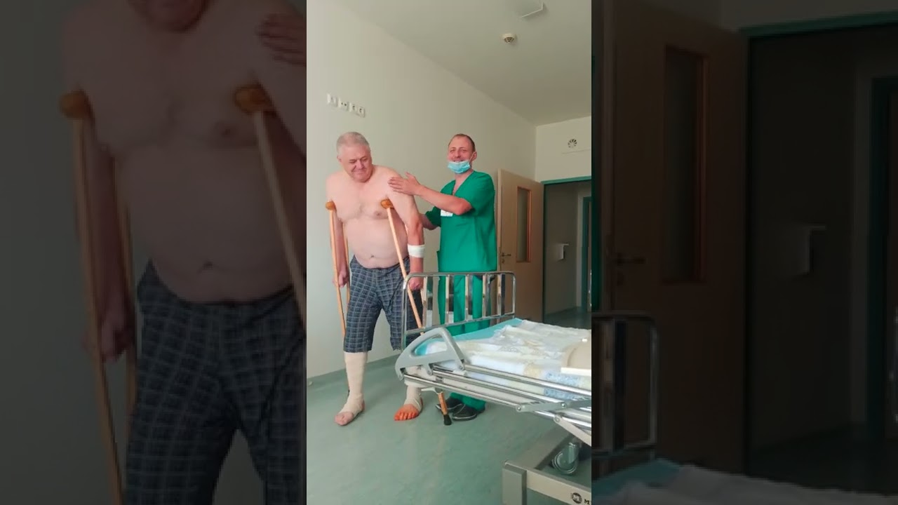 Как правильно ходить на костылях. Обучение хотьбе на костылях в травматологическом центре.