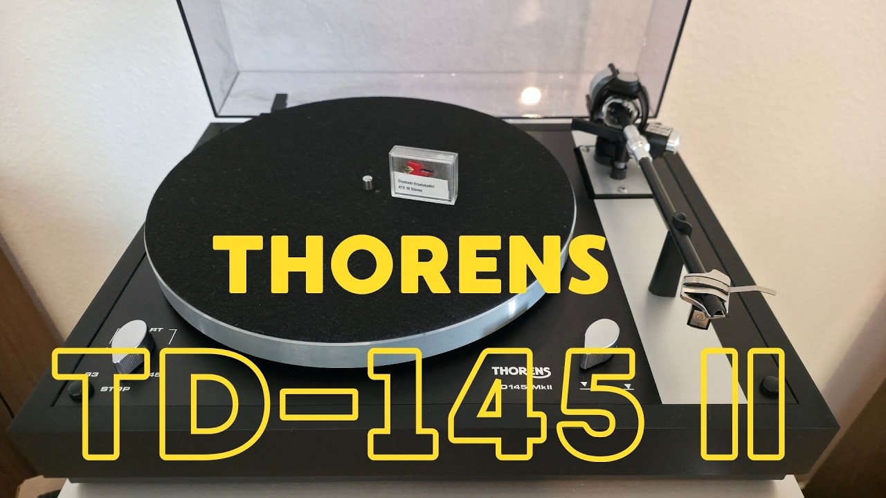 Thorens TD 145 II  TD145 MKII  демонстрация работы проигрывателя винила  T2405