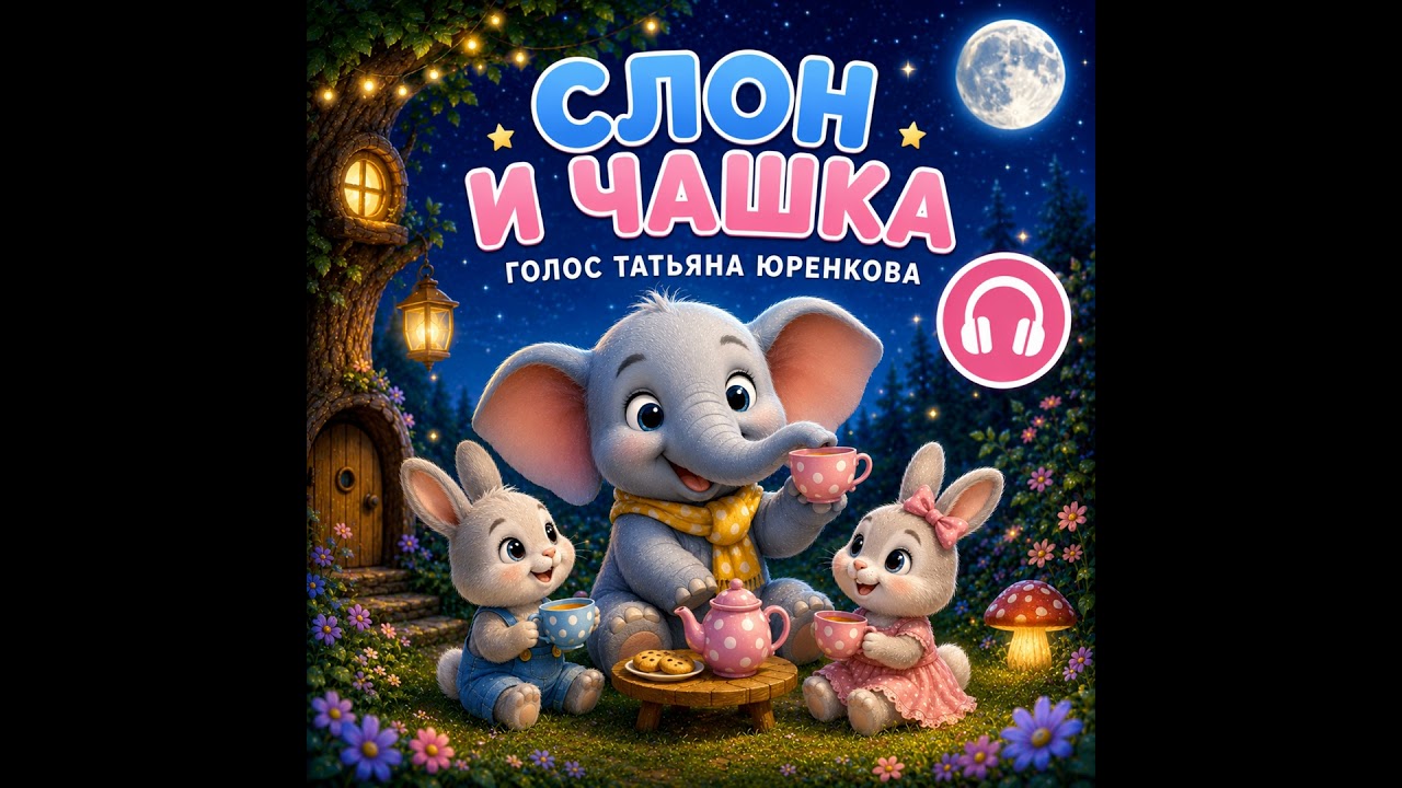 Слон и чашка - сказка на ночь. Елена Ульева. Татьяна Юренкова
