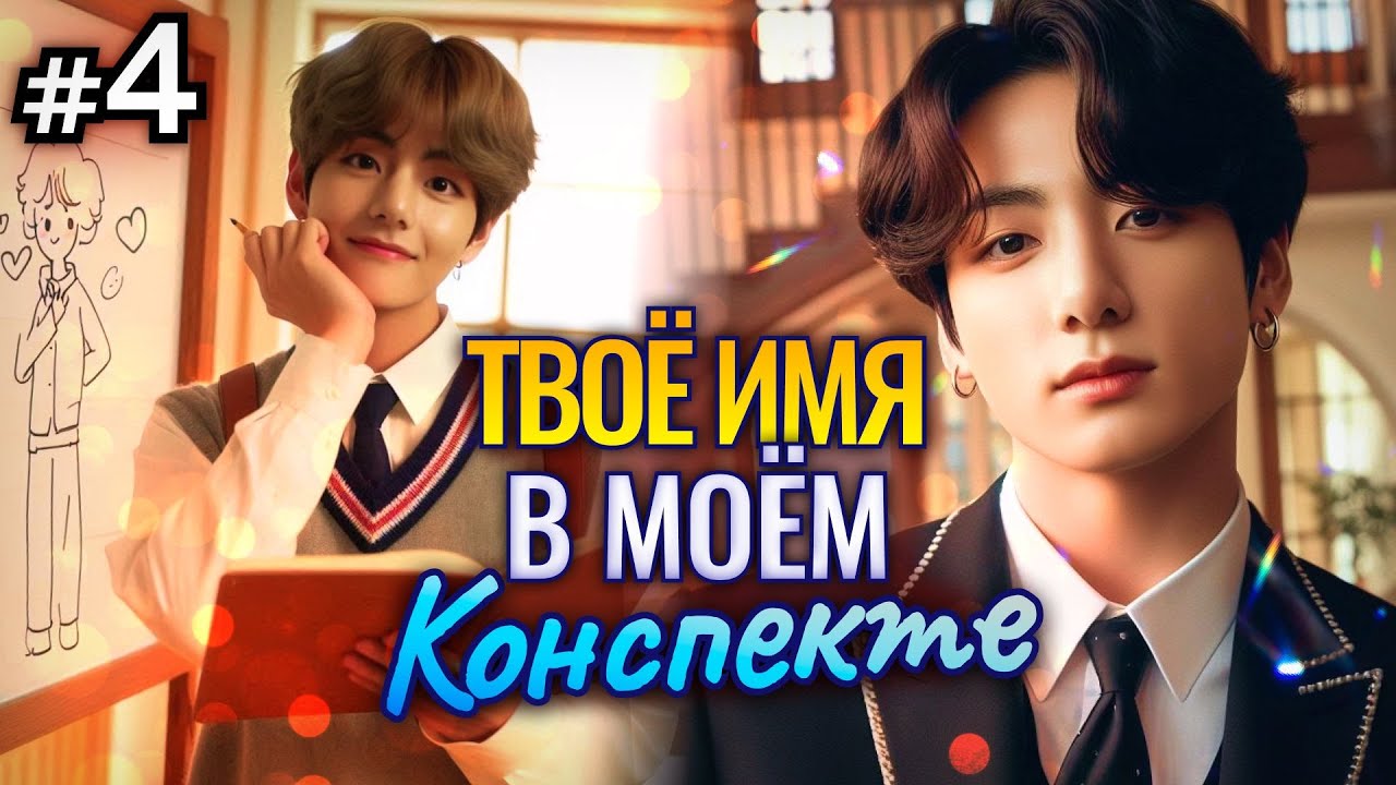 ТВОЁ ИМЯ В МОЁМ КОНСПЕКТЕ  4 Часть  Озвучка ФФ ВИГУКИ ОМЕГАВЕРС  Фанфики БТС