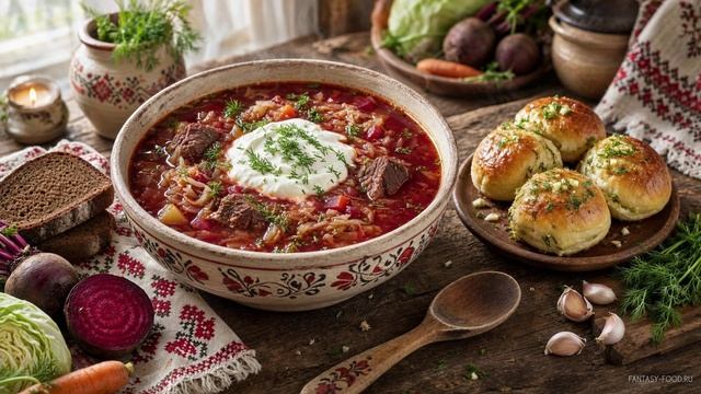 Борщ с капустой