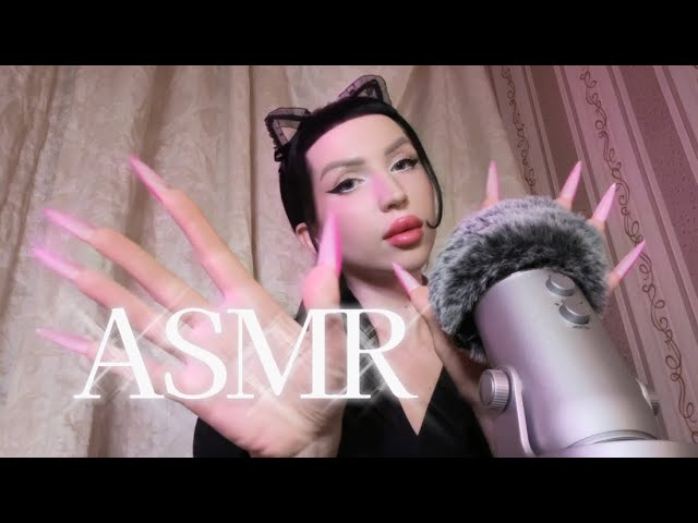 АСМР Скретчинг Пушистого Микро Blue Yeti 🩶 ASMR Fluffy Mic Scratching With Mic Blowing For Sleep
