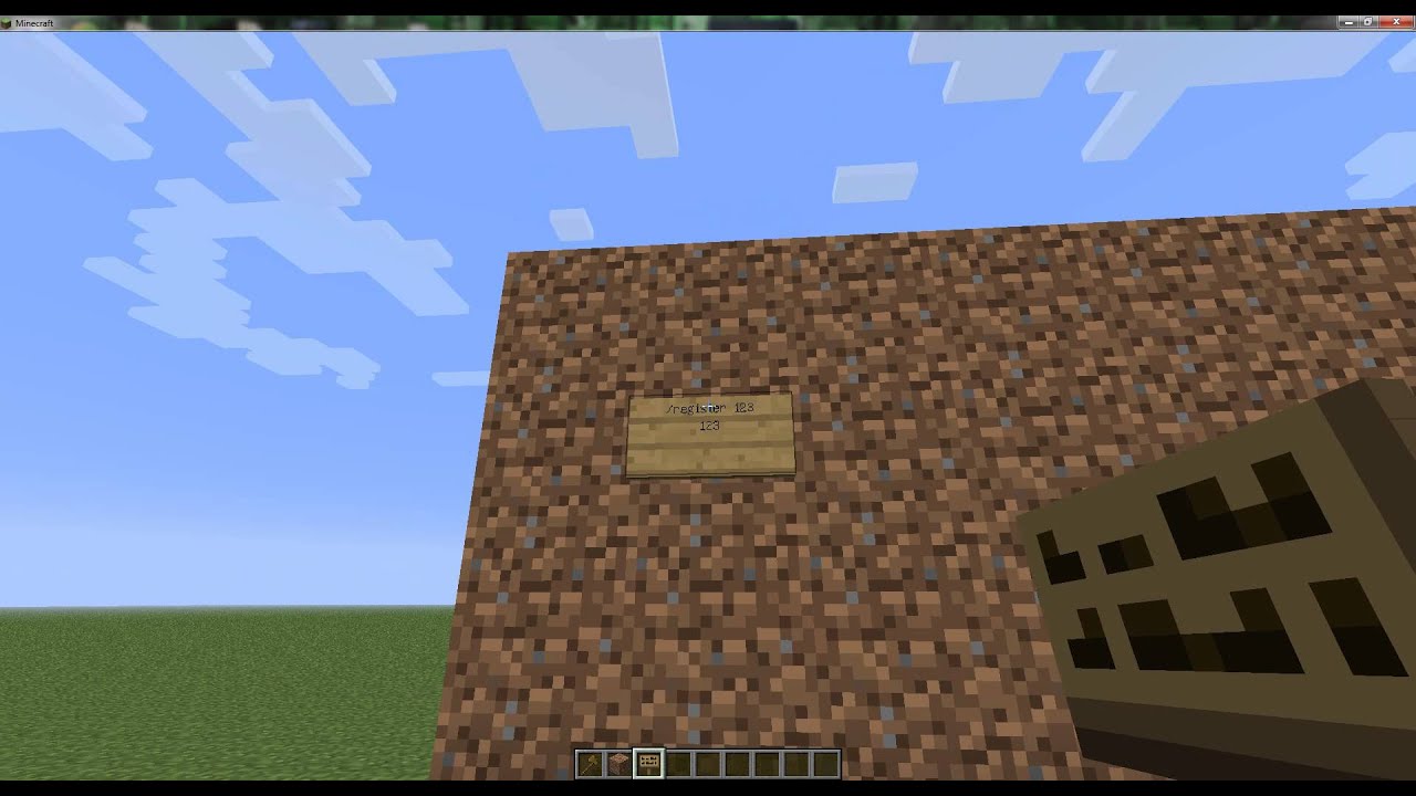 как зарегестрироваться на сервере майнкрафт Minecraft