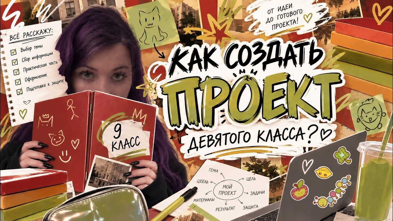КАК СДЕЛАТЬ ИТОГОВЫЙ ПРОЕКТ В 9 КЛАССЕОТ ИДЕИ ДО ЗАЩИТЫ  ω  