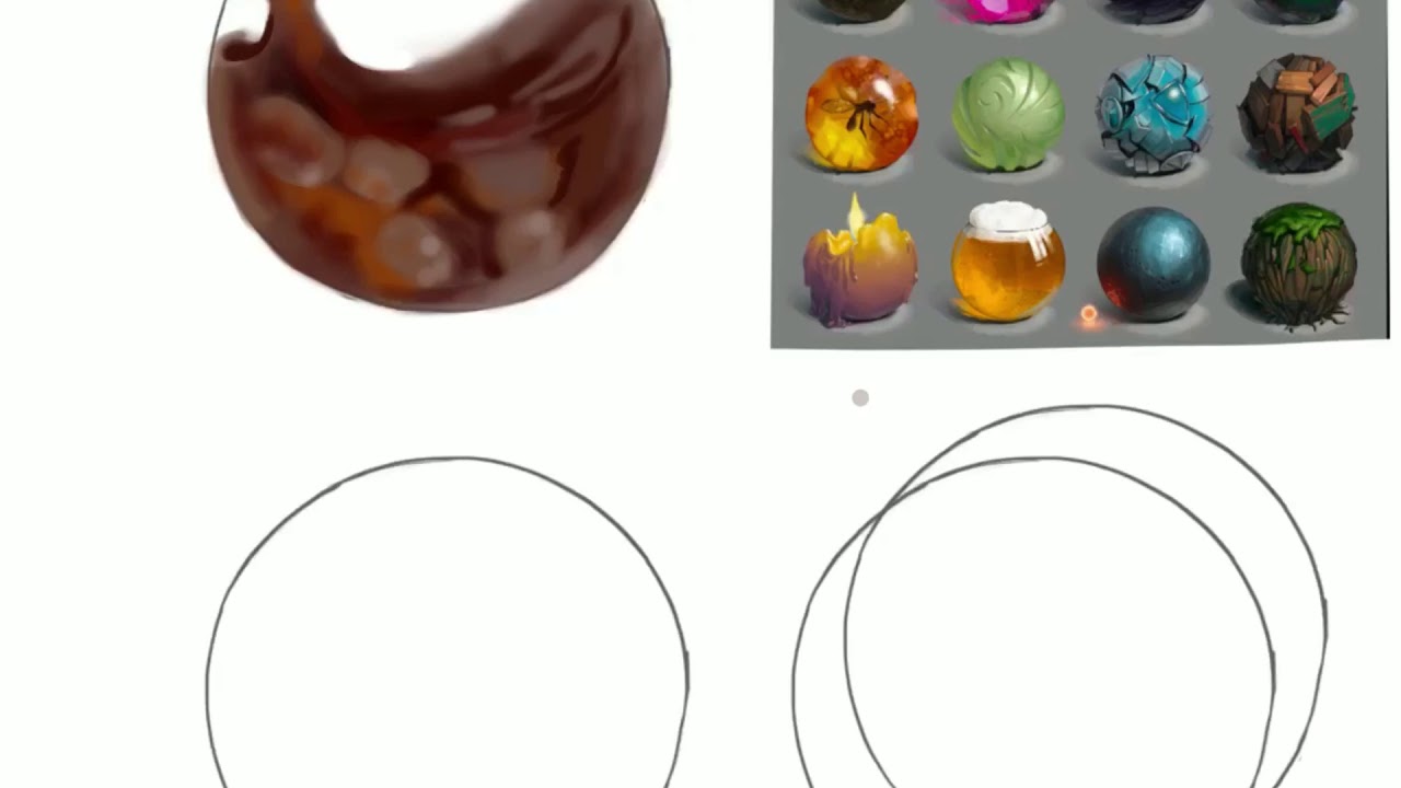 Уроки рисования на iPad в Procreate короткое видео
