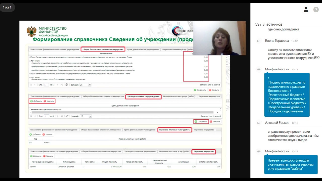 Формирование плана финансово-хозяйственной деятельности в Электронном Бюджете