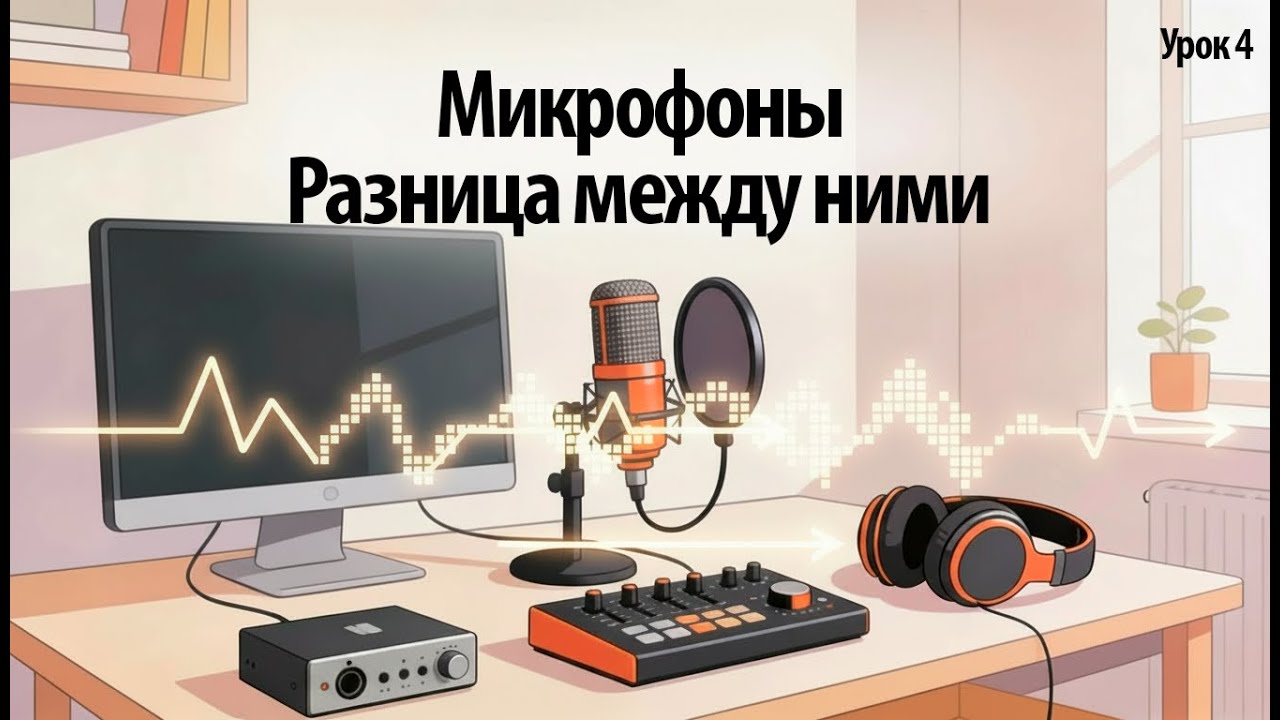 4 . Микрофоны и разница между ними КУРС: ТРЕК С НУЛЯ В ДОМАШНЕЙ СТУДИИ