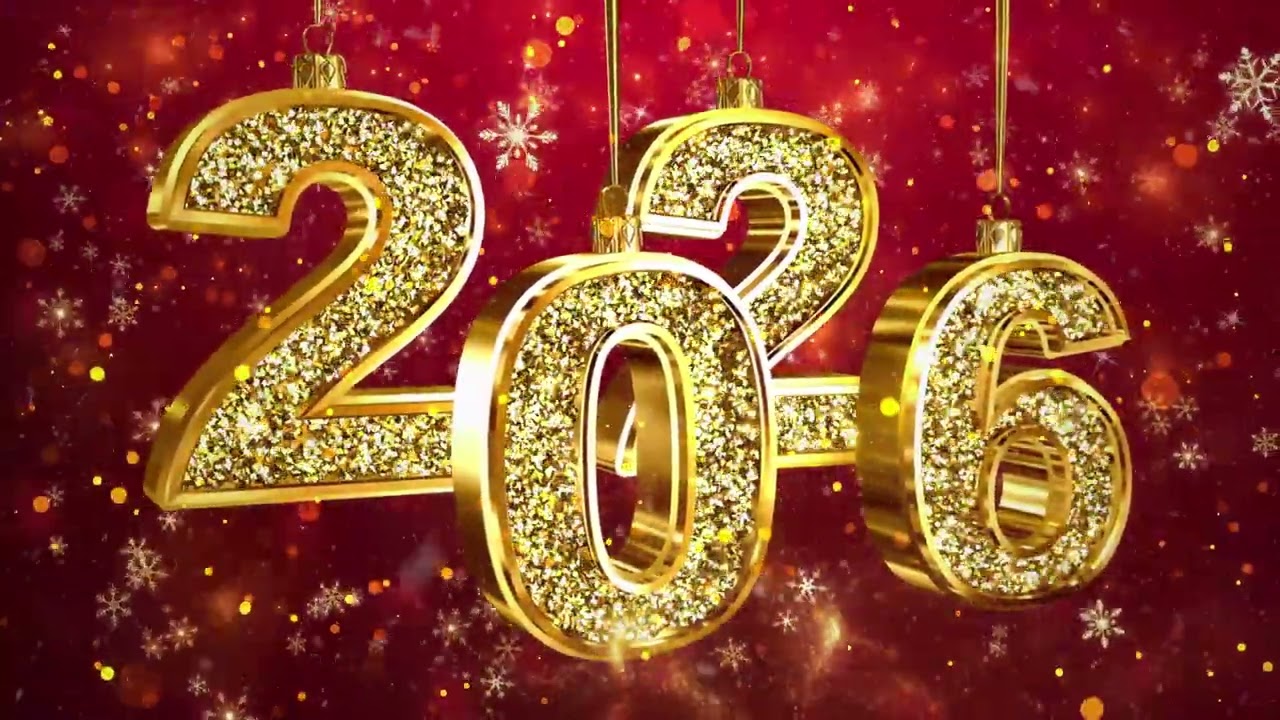 Футаж Новый год 2026  Заставка Новый год 2026  Футаж  Новый год