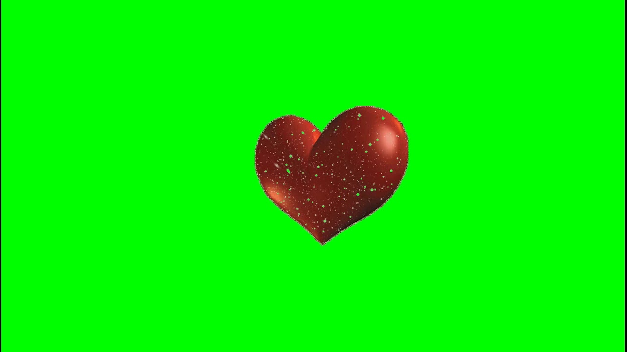 Футаж Сердце на Green screen