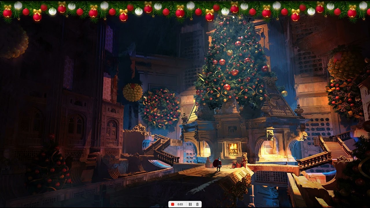  Новогодний Sound  Visual Widget  Живая гирлянда  музыка!