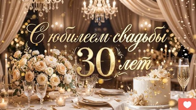 Жемчужная Свадьба: 30 лет любви и верности (Красивая песня)