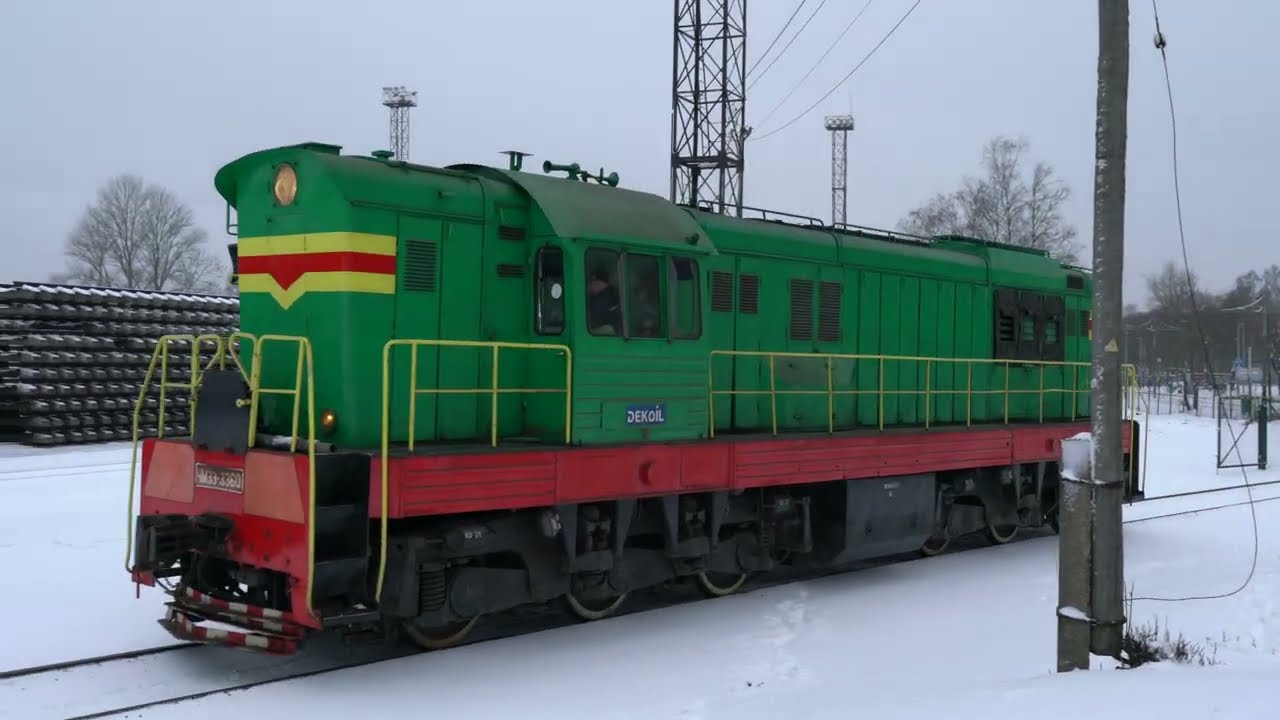 Чешский тепловоз: ЧМЭ3 - 3360 в Копли  Locomotive ČME3 - 3360 at Kopli