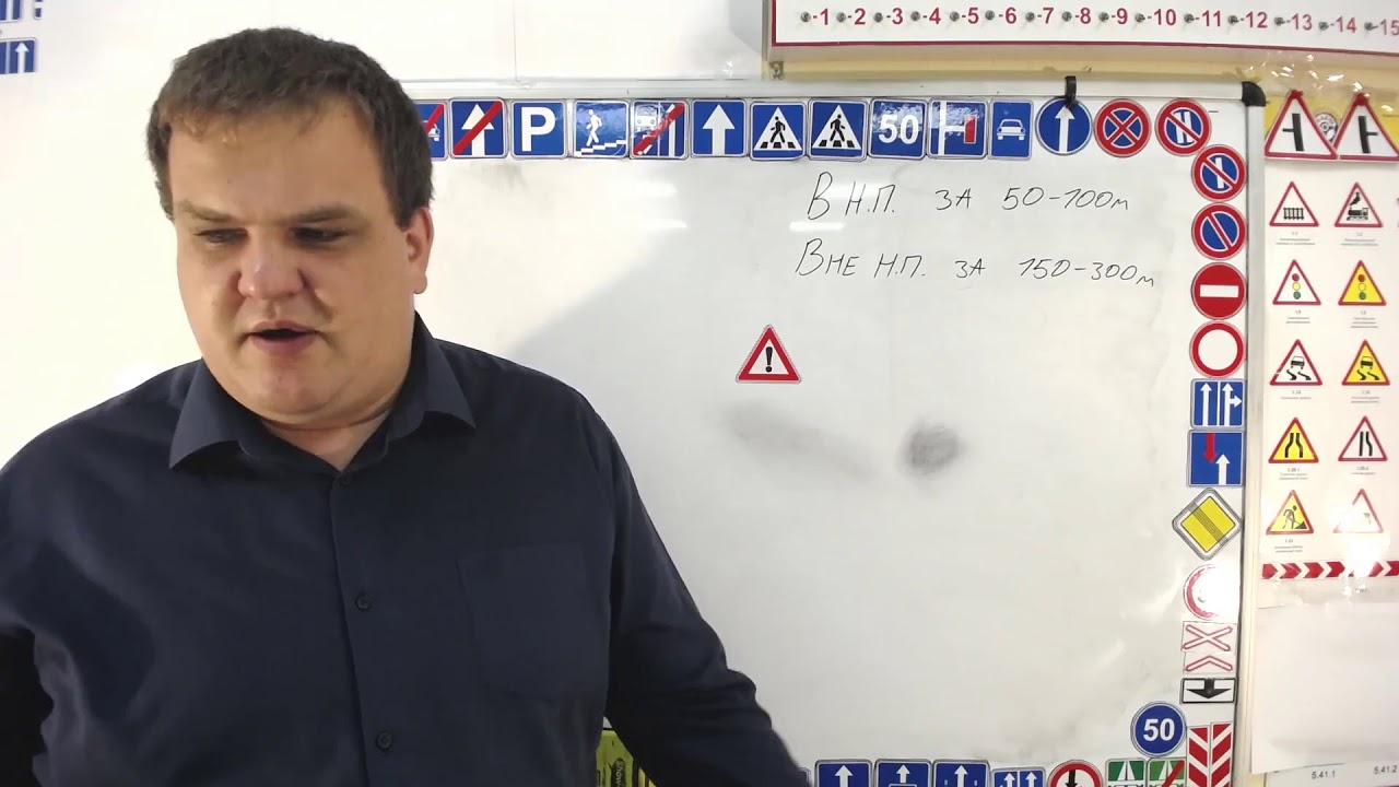 Тема 13: предупреждающие знаки