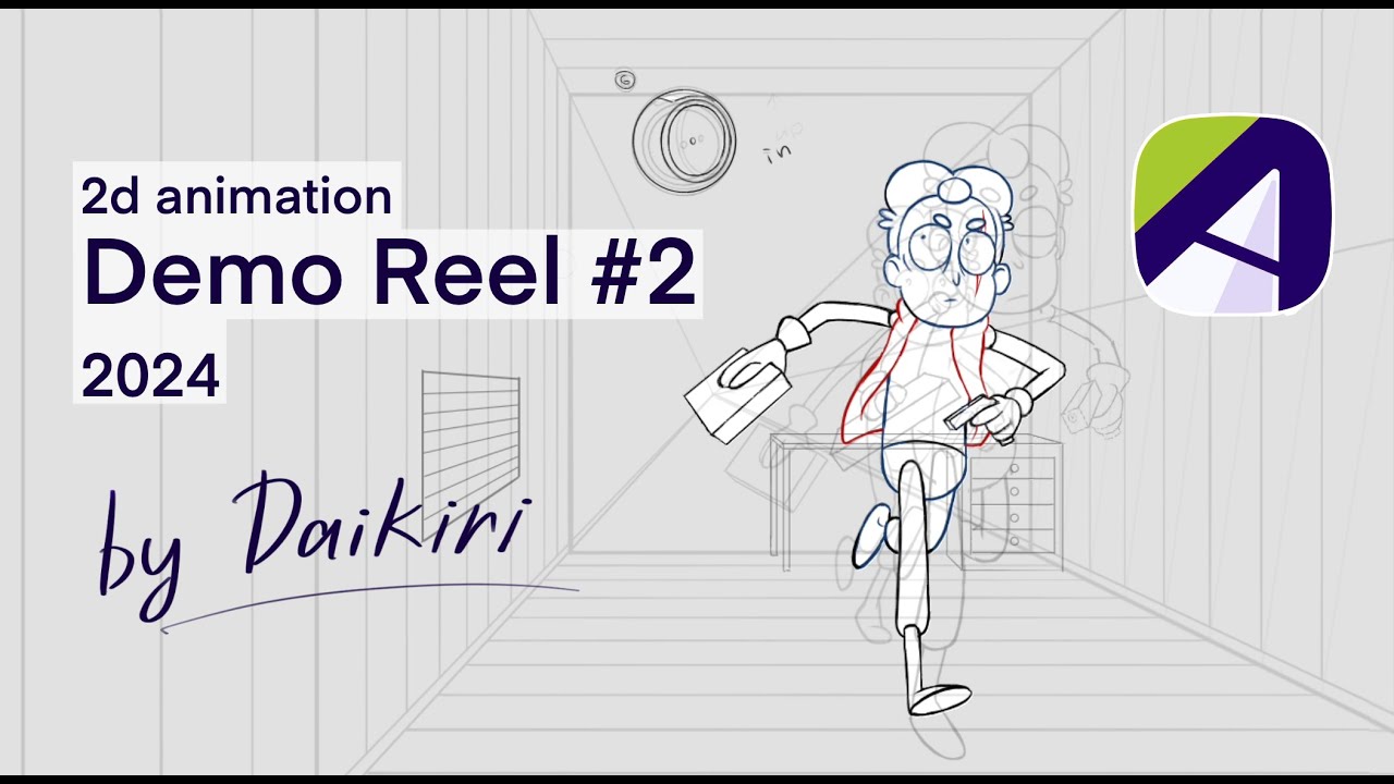 Лютый анимационный деморил  2D animation Demo Reel  Animation school - 2 class