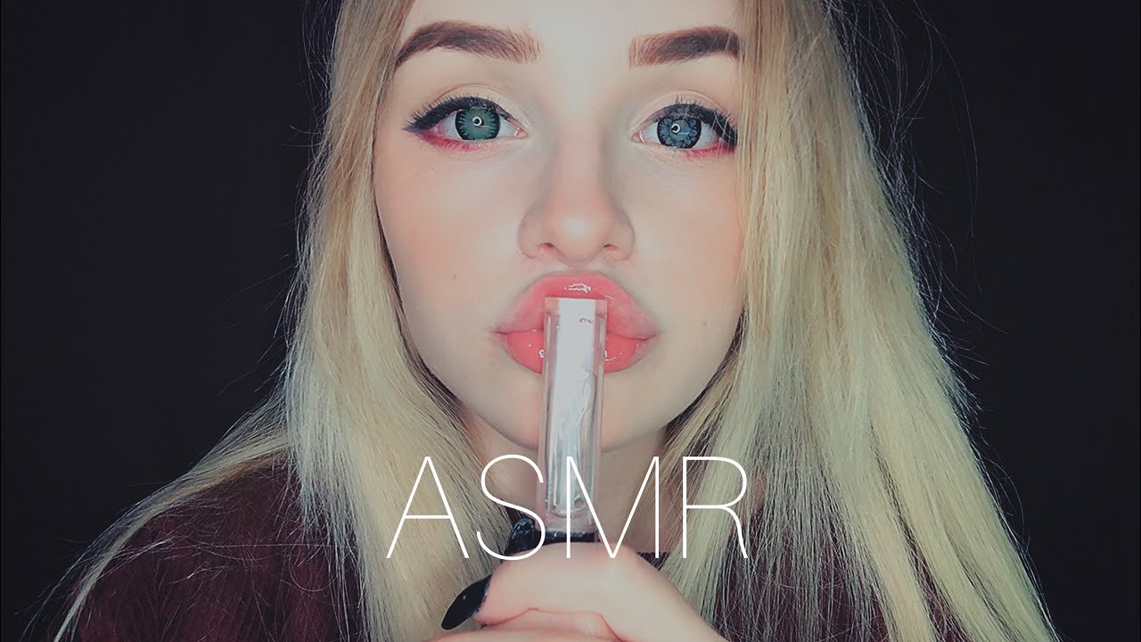ASMR Applying 100 Layers of LIPGLOSS  АСМР 100 слоев Блеска Звуки рта