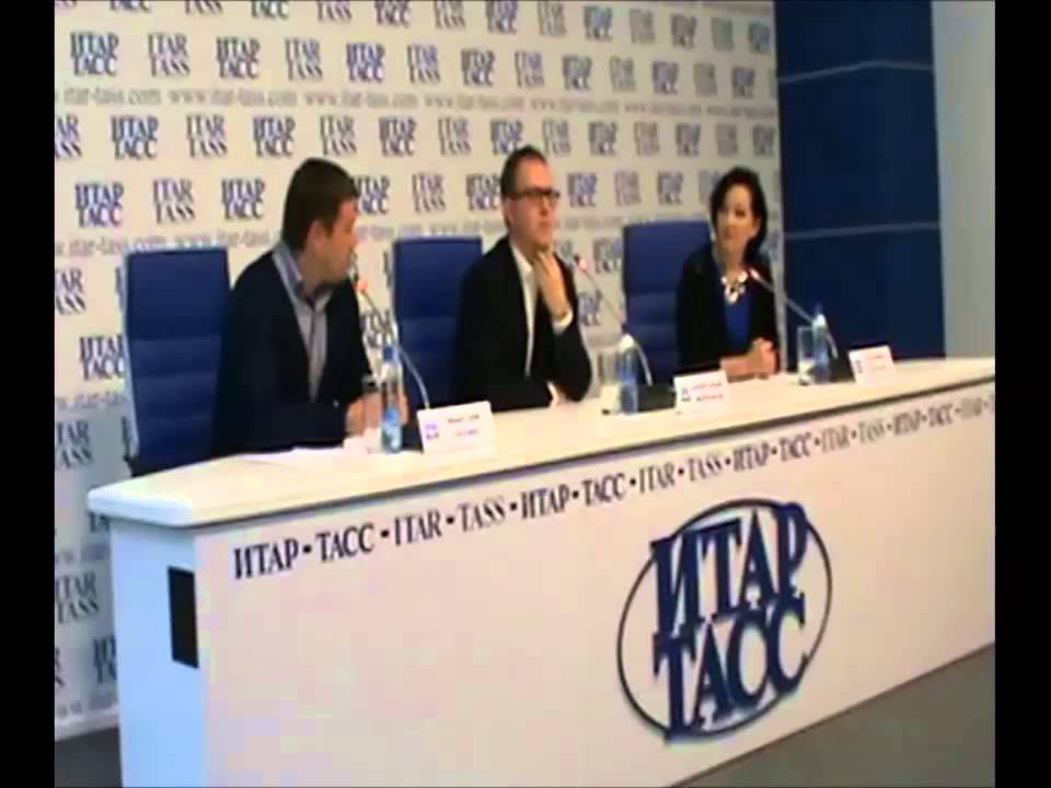 Александр Меренков и Максим Лепин на пресс-конференции в Итар-Тасс