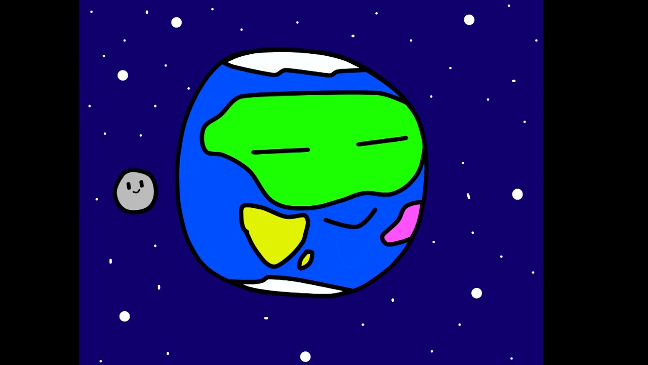 PLANET Earth animation  first animaton  Первая анимация