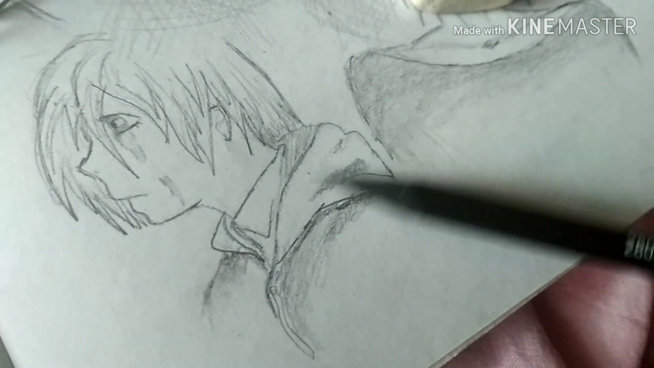 SPEED PAINTING ANIME  аниме арт карандашом