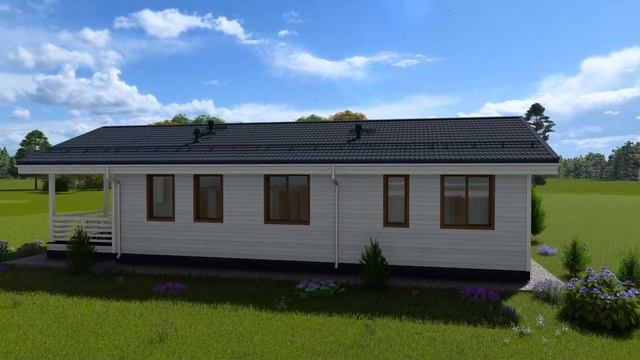 ПРЕФАБ ДОМ  Каркасный дом Анталия 127-1 по PREFAB технологии 
