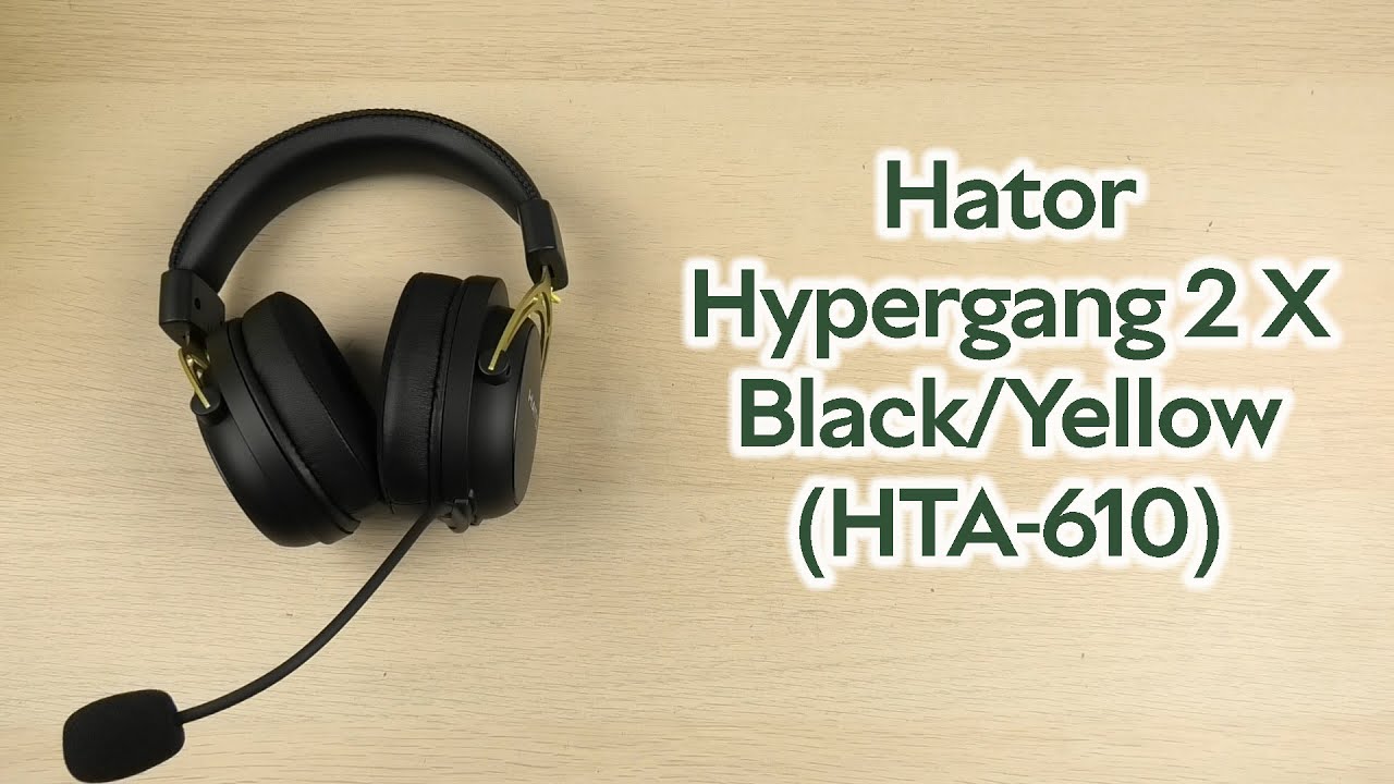 Розпаковка Hator Hypergang 2 X BlackYellow HTA-610