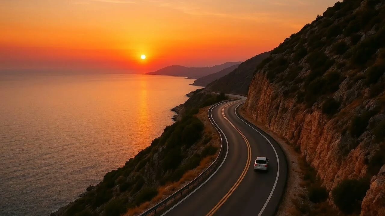 The Road To The Sunset. Дорога в закат.